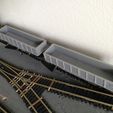 IMG_6362.jpg N scale Model Freight Train Cars Gondola Cars Three Versions Full Side & Single and Double Opening Sides #1 by Socrates for Micro-Trains Couplers