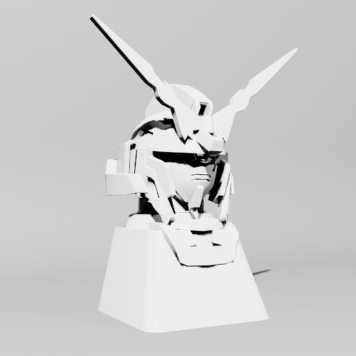 Gundam Unicorn Keycap - Cherry MX 3D model