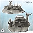 3.jpg Sandy jeep with driver in desert scene with base (1) - Nature Wildlife miniatures Scenery 28mm 15mm 20mm