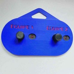 Vue_ensemble.jpg Free STL file PETANQUE SCORER 245mm long・3D printable model to download