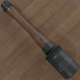 Stick-grenade-angle6.png Granada de bastão alemã WW2 (GrenadeProp) 1/1 Tamanho