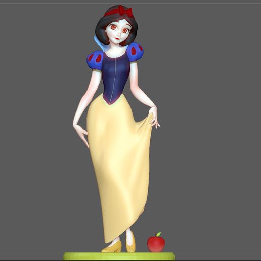 1.jpg Download 3D file SNOW WHITE DISNEY PRINCESS CHARACTER CUTE GIRL ANIME WOMANSTATUE 3D print mode • 3D printable model, figuremasteracademy