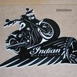 indian-motocicleta-scout-bobber-cartel-letrero-logotipo-impresion3d-motor.jpg Indian, Motorcycle, Bobber, collection, collecting, collector, handlebars, seat, Motorcartel, sign, logo, impresion3d