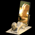 1.png Archivo STL Soporte para teléfono/tableta de mujer transgénero・Modelo para descargar y imprimir en 3D