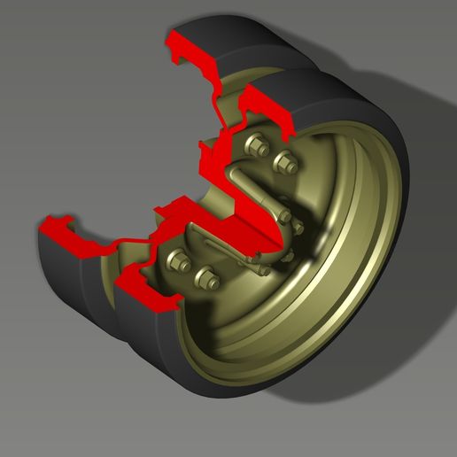 🪖 1/35 Patton Tank Wheel set and Accessories・ 3D File for 3D printing・Cults
