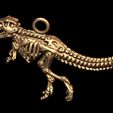 99.jpg Dinosaur TRex Skeleton Pendant