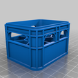 CR123_stackable_beer_crate.png No supports / Stackable  Beer Crate battery holders & Lids