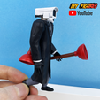 Cameraman_5.png Black Cameraman Skibidi Toilet figurine (Pre-Episode 52) Camera man statuette