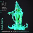 slime-queen-3.jpg Slime Queen - Slime Creature -  PRESUPPORTED - Illustrated and Stats - 32mm scale