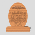 Shapr-Image-2024-02-06-102018.png I believe in angels because of You Plaque, Love gift, Thank you gift, thoughtful gift, angel wings, home decor