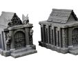 Graveyard-Set-1-Mystic-Pigeon-Gaming-5-w.jpg Modular Graveyard Walls Crypts Tombs Churches and Graveyard Accessories