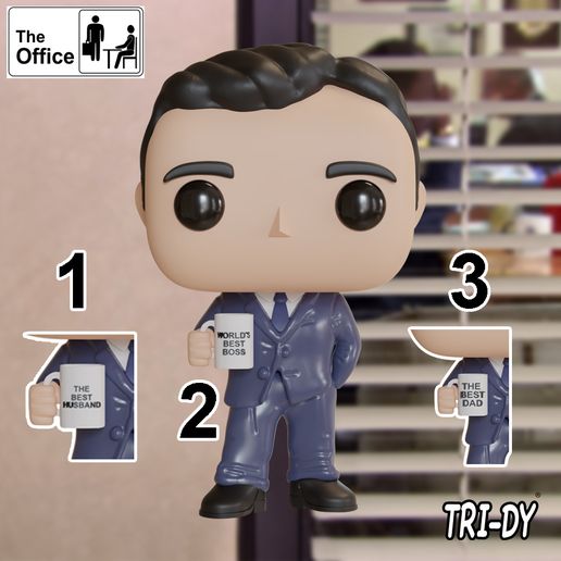 🏢 Funko Pop The Office Gift for Office, Dad, Spouse・ STL