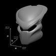 34 cm 13 in Predator Mask Jungle Hunter  File STL – OBJ for 3D Printing