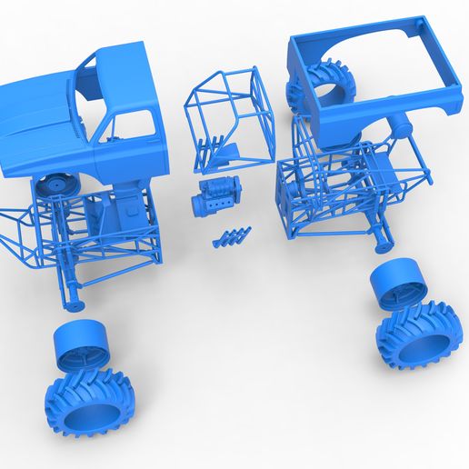 64.jpg Archivo 3D Camión de lodo de fundición a escala 1:25・Objeto de impresión 3D para descargar, CosplayItemsRock