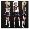 portada0-SCHOOL-GIRS.png GIRL GIRL DOWNLOAD anime SCHOOL GIRL 3d model animated for blender-fbx-unity-maya-unreal-c4d-3ds max - 3D printing GIRL GIRL SCHOOL SCHOOL ANIME MANGA GIRL - SKIRT - BLEND FILE - HAIR