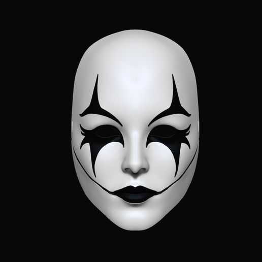 💀 Mask Face・ STL File for 3D printing・Cults