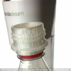 Fichier STL gratuit SodaStream Adaptateur de bouteille en verre pour soda  🍔・Objet à télécharger et à imprimer en 3D・Cults