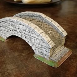 IMG_20161009_183812.jpg STL file Stone bridge for Provencal crib・3D printer model to download