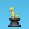 Cod1920-Dinosaur-Chess-TRex-3.png Dinosaur Chess - TRex - King
