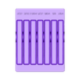 Medium Brads.stl Imperial Drill Bit Organisers