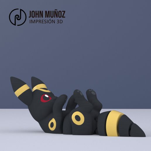 Umbreon-articulado-3dprint-pokemon.jpg Pokemon Umbreon Articulated
