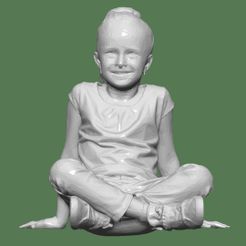 DOWNSIZEMINIS_girl_sitting97a.jpg STL file GIRL SITTING FOR DIORAMA PEOPLE CHARACTER・3D printable model to download