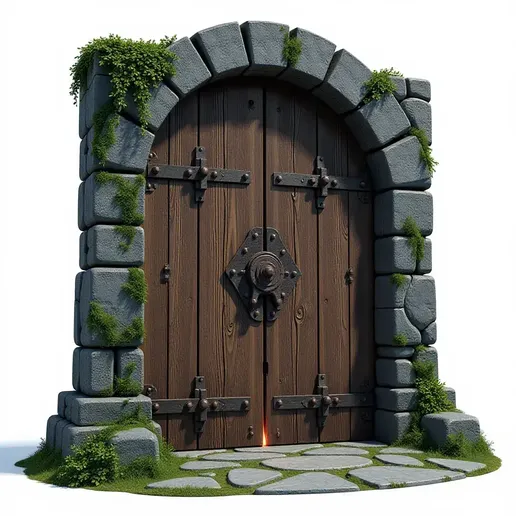 Medieval Dungeon Door 🏰 3D model
