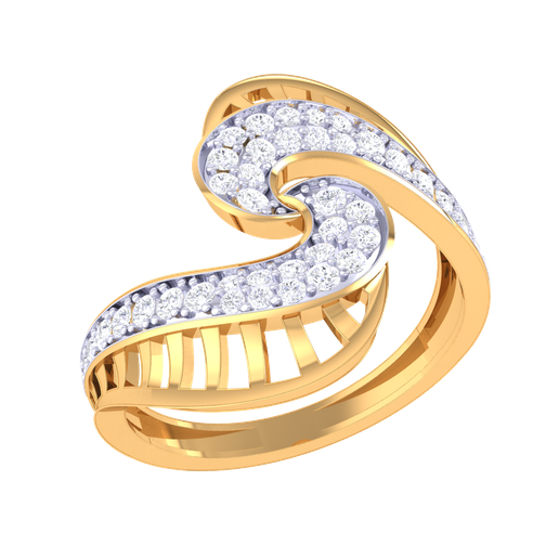 Printable 3D jewelry model of Lady diamond ring 3D model