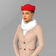 emirates-airline-stewardess-highly-realistic-3d-model-obj-wrl-wrz-mtl (2).jpg Emirates Airline stewardess ready for full color 3D printing