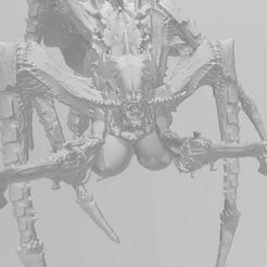 Screenshot-2022-09-29-185546.jpg Free 3D file Tyranid Queen Bio Titan Female Poxy One Page Poxy PINUP War Games・Model to download and 3D print