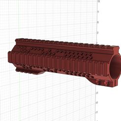 4.jpg Файл STL M4 Передняя направляющая с гайкой ствола・Модель для загрузки и печати в формате 3D