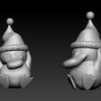 ZBrush-Document1.jpg Free STL file Pokemon psyduck christmas・3D printing design to download