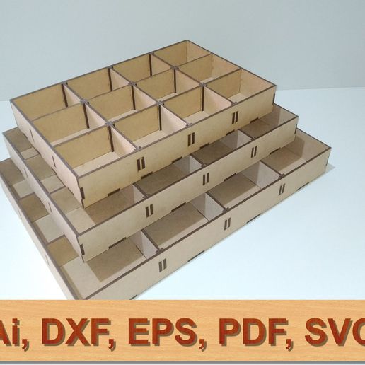 Customizable-Trays-01.jpg Caja organizadora con divisiones movibles, 3 tamaños