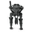 Space-Elf-Walker-1-unpainted-Mystic-Pigeon-Gaming-5.jpg Walker Mech Gun Platform (60mm base, space elf proxy)