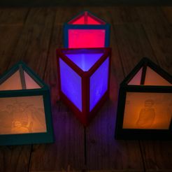 20181219_0381.jpg STL-Datei triangular lithophane lamp kostenlos・3D-druckbares Design zum herunterladen