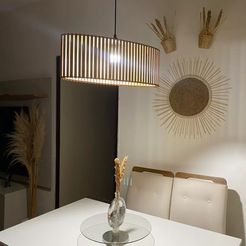 24-60x21cm-5.jpg STL file CEILING LIGHT LAMP 3D PRINT AND LASER CUT FILES MODEL 24・Design to download and 3D print