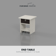 END TABLE Dollhouse Miniature 1:12 Scale Table Furinno-INSPIRED, Dario End Table Miniature Furniture 1:12 3D MODEL