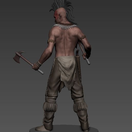 Download OBJ file Mohican Warrior • 3D printer design ・ Cults