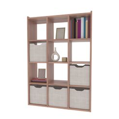 render1.jpg Bookcase with Drawers and Decorations