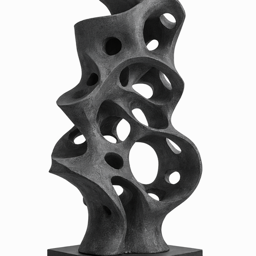 🗿 Abstract Organic Hollow Sculpture STL | Modern Parametric Home Decor ...
