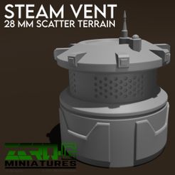 Steam-Vent-Render-1.jpg STL-Datei Dampfentlüftung 28mm Streugelände・Modell zum Herunterladen und 3D-Drucken