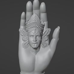 A1.jpg Archivo STL Maa Tara / Kali - Diosa del poder supremo, del tiempo, de la destrucción y del cambio・Objeto imprimible en 3D para descargar, abhijitraja