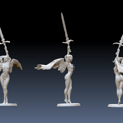 pose3.png Archivo STL Seraphina The Archangel - 3・Diseño imprimible en 3D para descargar