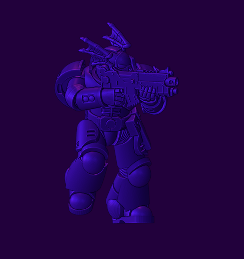 Nightmare in a dynamic pose 3D model