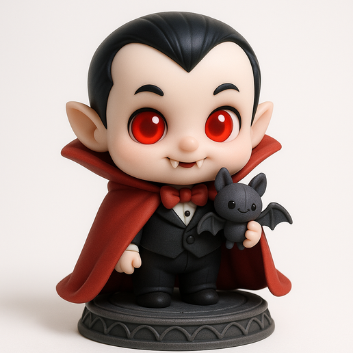 👶 Chibi Dracula – Baby Vampire STL Figure・ STL File for 3D