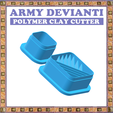 ARMY DEVIANTI STL file POLYMER CLAY CUTTER 5 SIZE.CC.ARMY DEVIANTI・3D printer model to download, armydevianti