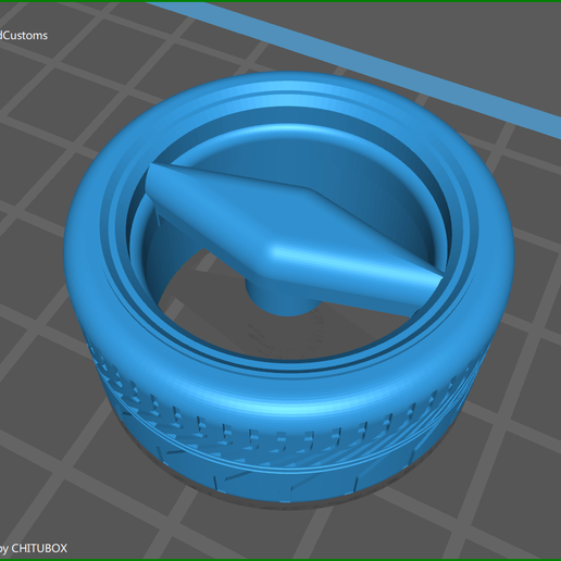 Blade wheel 1/24 model car 3D model