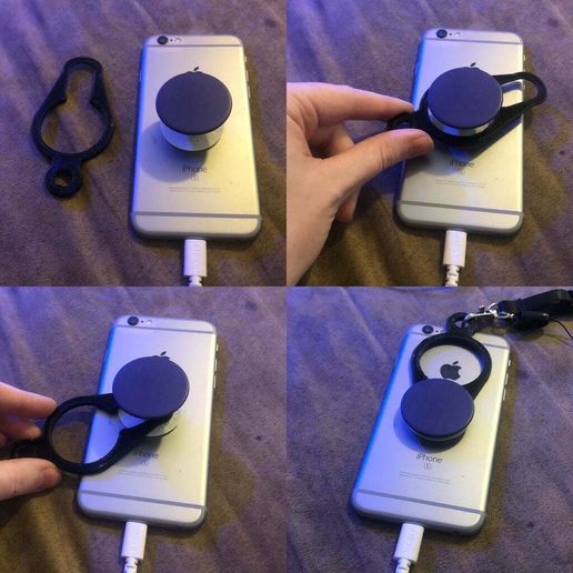 Pop Socket Lanyard Tether - 3D model önizlemesi