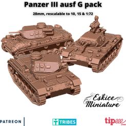 PZIII-1.jpg 3D-Datei Panzer III Ausf G pack・Design für 3D-Drucker zum herunterladen
