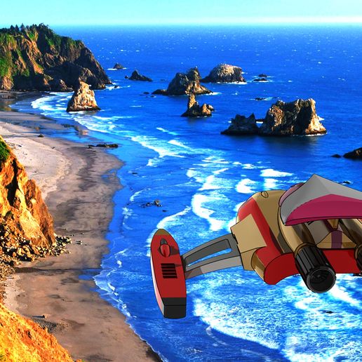 Render2_v.jpg GOLDORAK AND EAGLE PATROL - HIGH QUALITY AND CONFIGURABLE